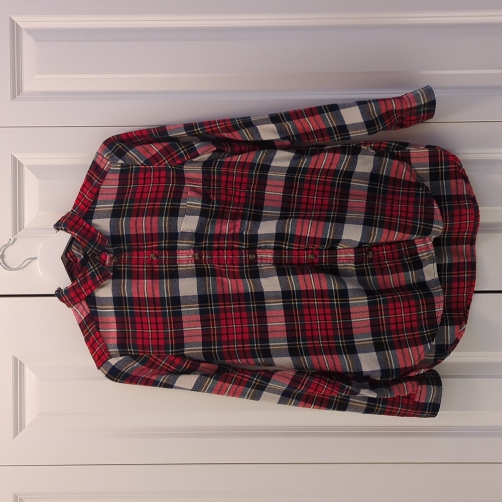 American Eagle Womens Boyfriend Fit Flannel, Size XS